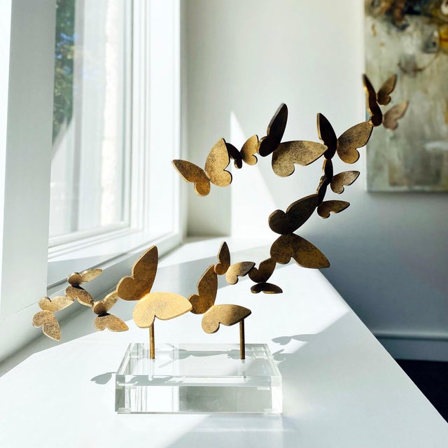 Play up your flirty, fluttery side with this butterfly decorative accessory. Each flutter, mounted on acrylic, adds...