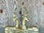 Metal Vintage Regency Brass Sitting Deers- a Pair For Sale - Image 7 of 9