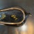 Mid-Century Modern Italian Gilt Art Pottery Leaf Tray For Sale - Image 11 of 11