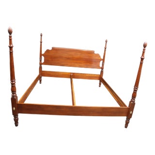 Statton Chippendale Style King Poster BedS For Sale
