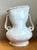 Vintage Monumental White Ceramic Double-Handled Vase For Sale - Image 4 of 12
