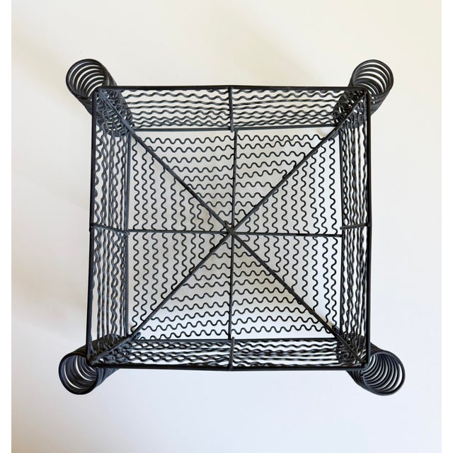Rustic Coiled Metal Fruit Basket For Sale In Sacramento - Image 6 of 10