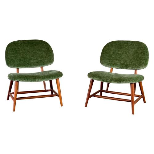 Set of Natural Beech Armchairs in the style of Alf Svensson For Sale - Image 16 of 16