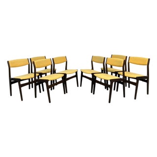 Set of Eight Erik Buch Vintage Dining Chairs by Nova Mobler of Denmark For Sale