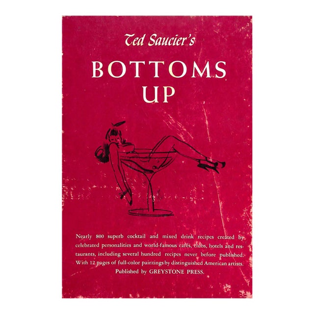 "Bottoms Up" Cocktail Book For Sale