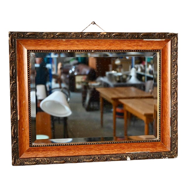 Vintage Bohemian Beveled Wall Mirror, France, 1940s For Sale