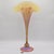 Vandermark Glass Studio Art Nouveau Iridescent Glass Fan Vase For Sale - Image 10 of 11