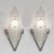 Charles Schneider A wonderful pair of French art deco wall sconces made around 1925-1935. The nickel plated solid brass...
