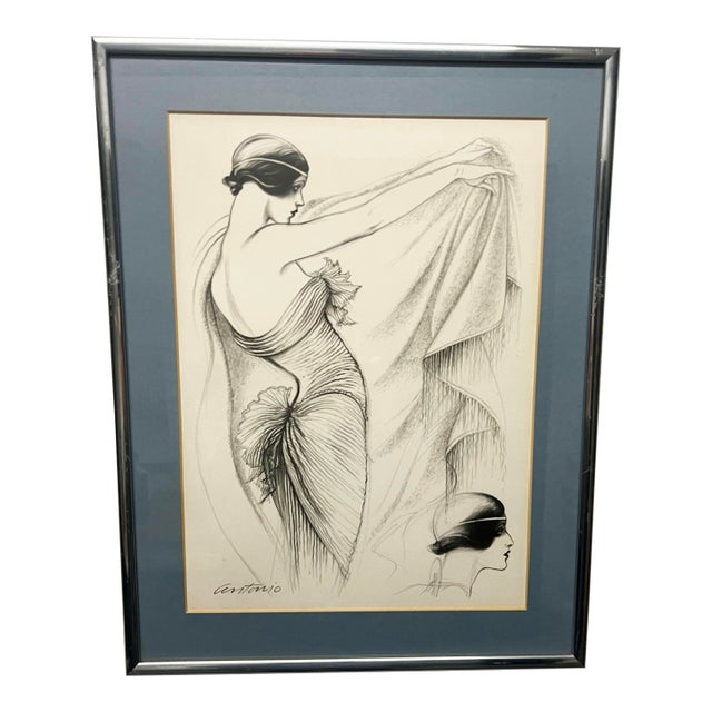Antonio Lopez - Lithograph, 1979- Coty Awards, Ralph Lauren For Sale