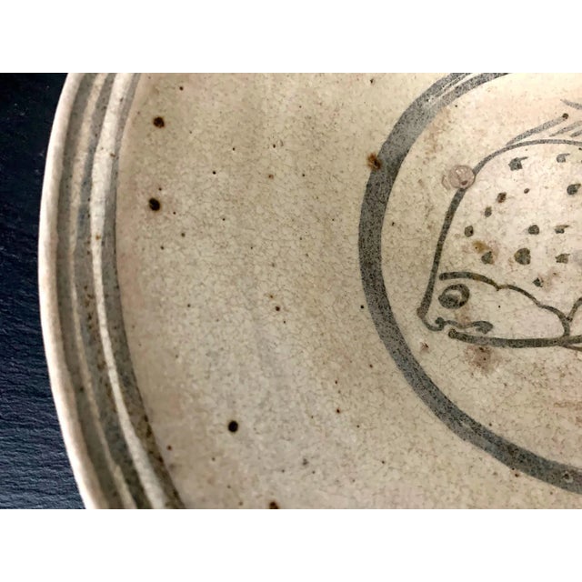 Ceramic Antique Southeast Asian Ceramic Fish Bowl Thailand Sukhothai Period For Sale - Image 7 of 10