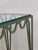 Metal Méandre' Verdigris and Glass Night Stands by Design Frères - a Pair For Sale - Image 7 of 8