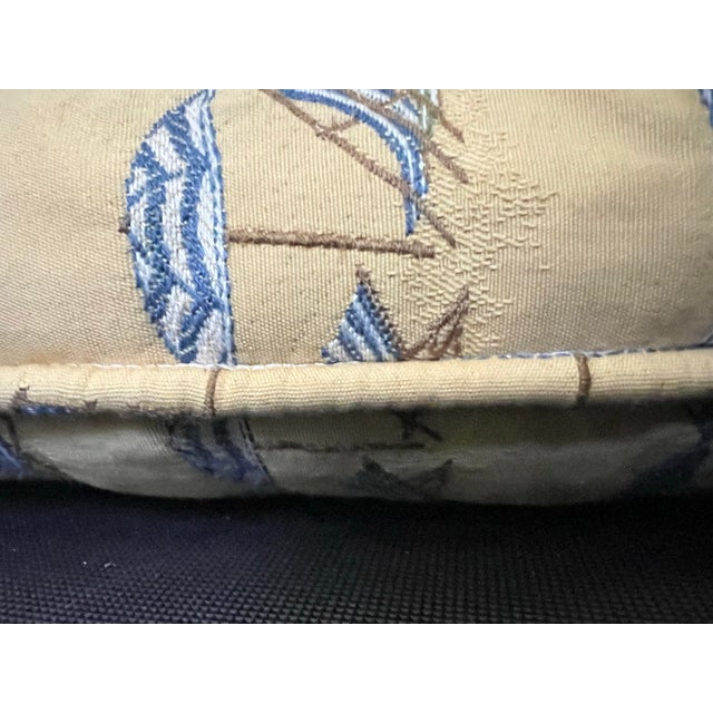 Mid 20th Century Pair of Yellow Pillows With Beach Umbrella Pattern-2 For Sale - Image 5 of 6