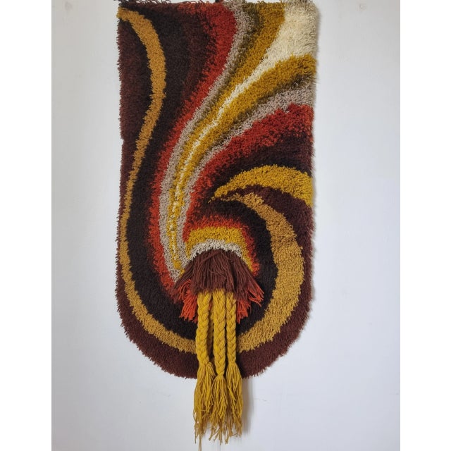 Textile Mid-Century Danish Wall Tapestry, 1960s For Sale - Image 7 of 8