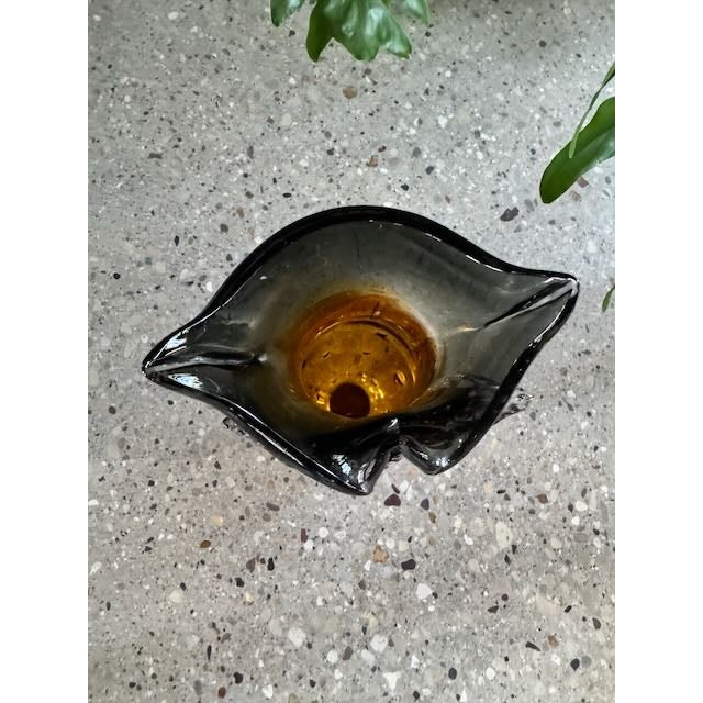 Murano Vintage Mid Century Modern Murano Glass Owl Vase For Sale - Image 4 of 5