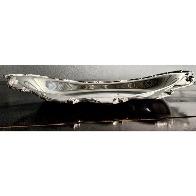 Victorian Wilcox Vintage Fine Silver Plate "Joanne" Oval Serving Tray For Sale - Image 3 of 13
