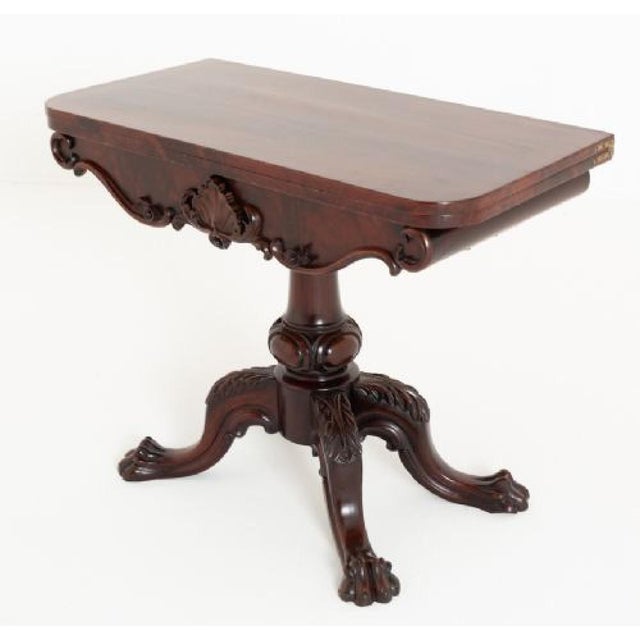 Irish Card Table in Mahogany, 1860s For Sale - Image 12 of 12