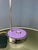 Vintage Space Age Eyeball Desk Lamp in Purple from Herda For Sale - Image 9 of 11