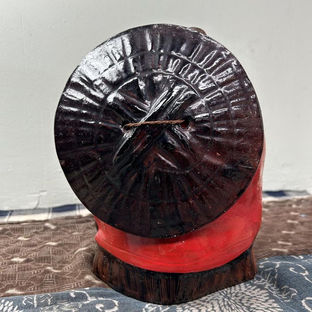 Ceramic Vintage Tanuki Statue, Shigaraki, Japan, 1970s For Sale - Image 7 of 9