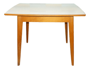 Small Kitchen Table in Wood and Resopal, 1950s