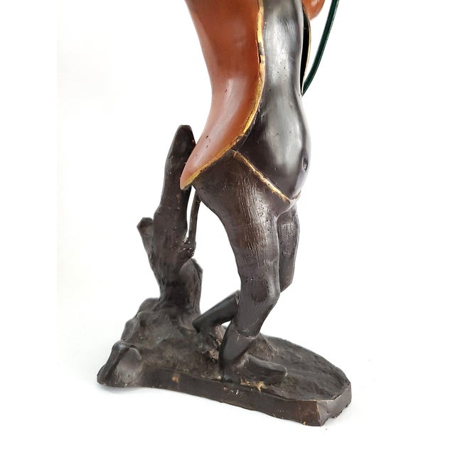 Pair Candlesticks Bronze For Sale - Image 9 of 18