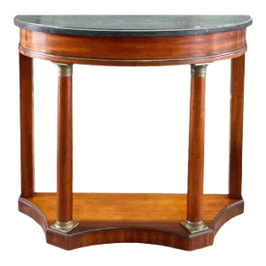 Late 19th Century French Empire Style Demilune Console Table