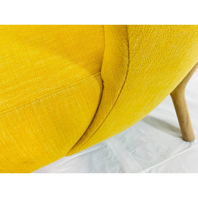 Architectural Lounge Chair in Golden Tweed, Attributed to Decca Furniture LTD For Sale - Image 13 of 16