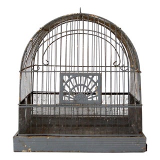 Antique Crown Birdcage For Sale