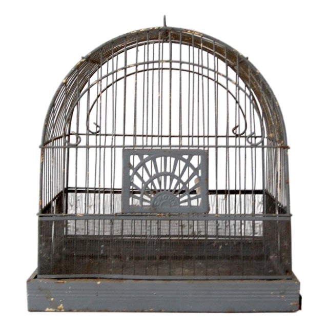 Antique Crown Birdcage For Sale