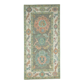 Turkish Oushak Rug 2'6" x 5'2" #17548 For Sale