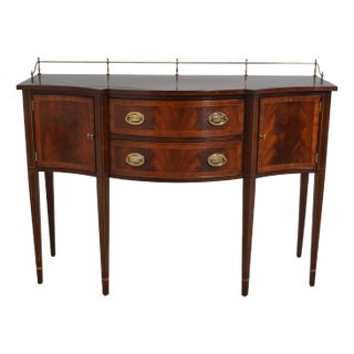 Henkel Harris Model 2356 Mahogany Sideboard W. Gallery For Sale