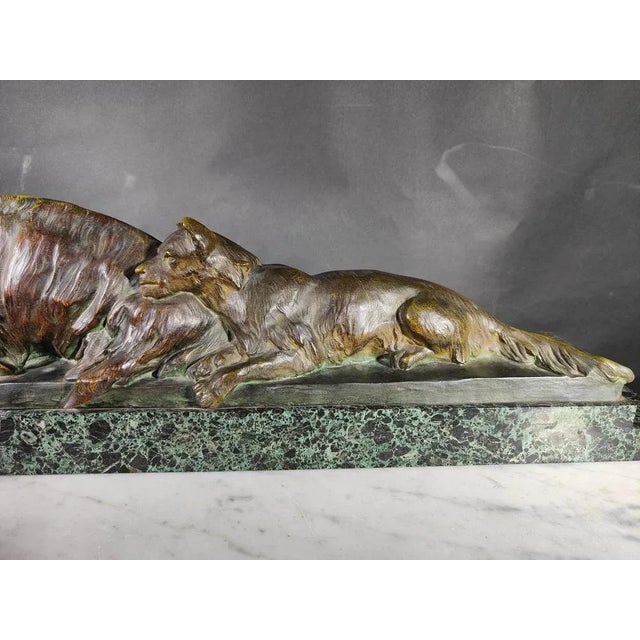 Friends of Jane Figurine in Bronze, 1920s For Sale - Image 3 of 9