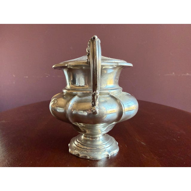 Wood Mid 19th Century James Dixon & Sons Mid 19th Century Pewter Coffee/Tea Pot Service. For Sale - Image 7 of 12