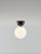 Aballs A II Pe Black Wall Lamp in Glass by Jaime Hayson for Parachilna For Sale - Image 4 of 11