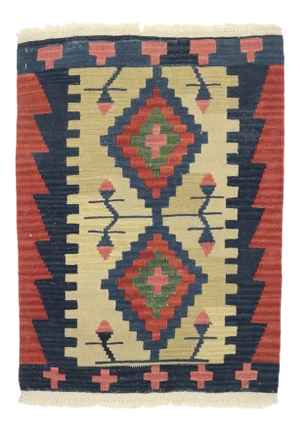 Vintage Persian Shiraz Kilim Rug - 02'01 X 02'10