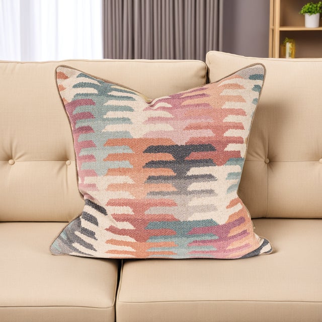Textile Navajo Multi 20x20 Poly Filled Pillow For Sale - Image 7 of 10