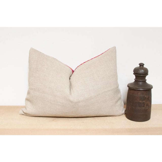 Zoya Embroidered Floral Pillow For Sale - Image 4 of 7