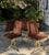 Swivel Chairs in Velour Fabric, Italy, 1970s, Set of 4 For Sale - Image 9 of 9