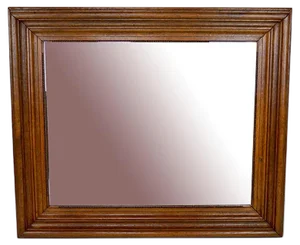 Large Napoleon III Mirror in Molded Oak, France, 1860s