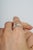 Classic Oval Emerald Diamond Statement Band Ring in Sterling Silver, Size 7 For Sale - Image 6 of 13
