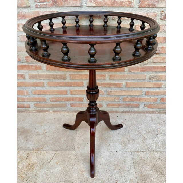 Mid-Century Wood Side Table or Jardinière, 1940s For Sale - Image 12 of 18