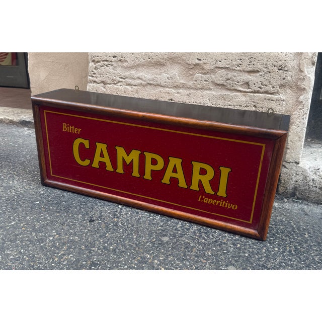 Vintage Campari Sign, 1970s For Sale - Image 4 of 7