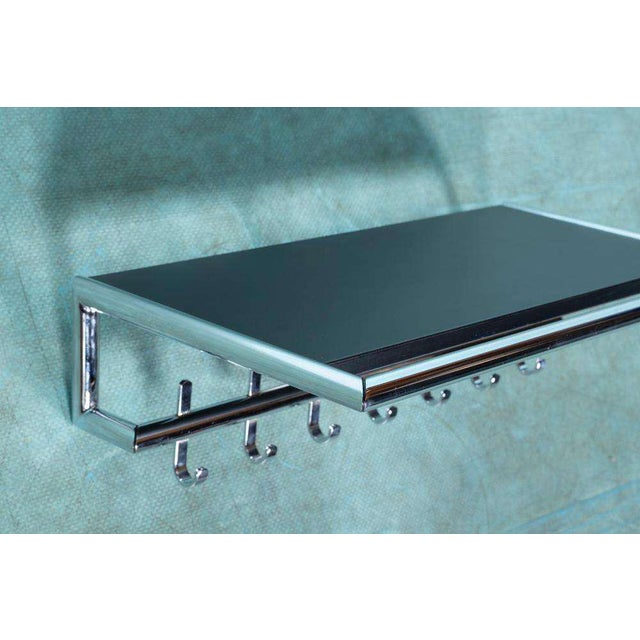 Minimalist Coat Rack with Tubular Chrome Frame, 1980s For Sale - Image 5 of 12