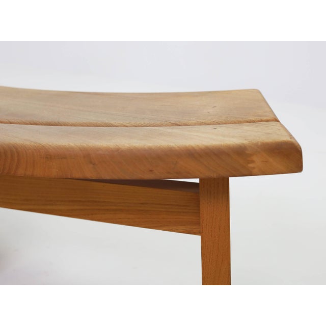Brown Model S38A Curved Benches by Pierre Chapo, France, 1965 For Sale - Image 8 of 14