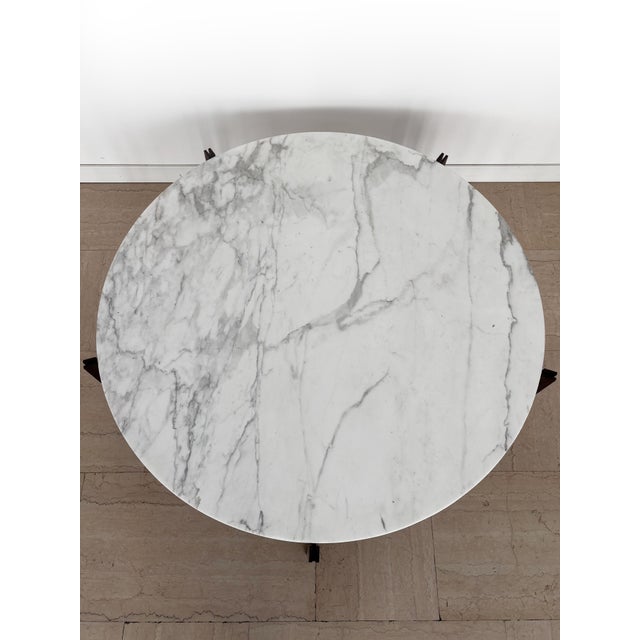 Mid-Century Modern Large Centerpiece Table with Marble Top from Knoll, 1960s For Sale - Image 3 of 12