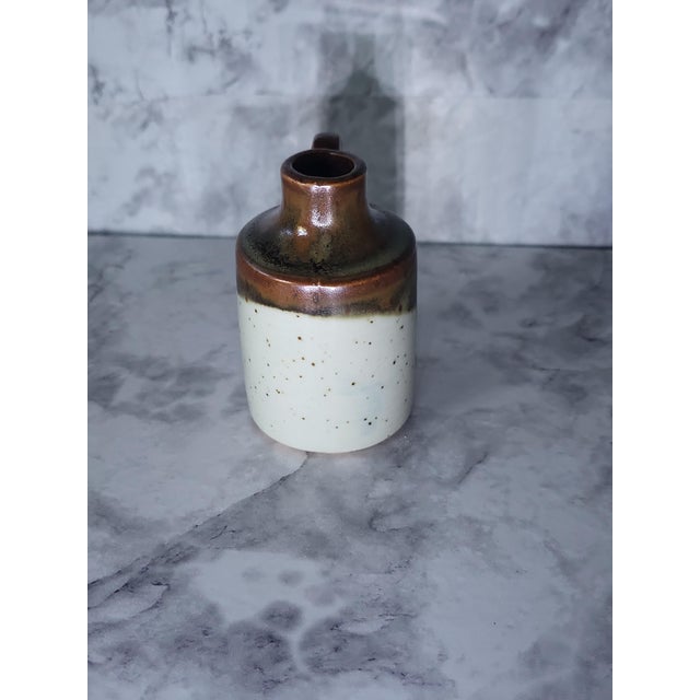 Vintage Japanese pottery Jug 3 inch tall. Made in the 1980s.