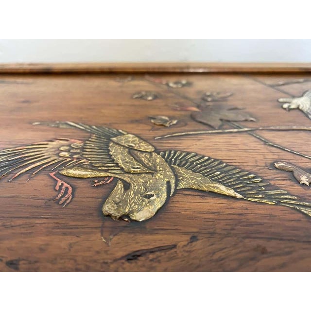 Antique Japanese Inspired Lacquered Side Table by Bailly Théroux For Sale - Image 18 of 18