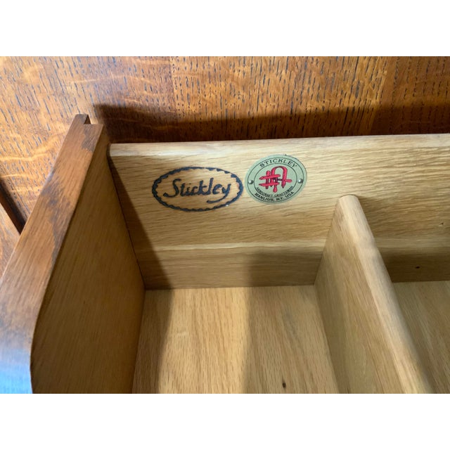 Chestnut Stickley Oak Entertainment Center For Sale - Image 8 of 8