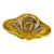 Vintage Chřibská Czech Amber & Clear Art Glass Sculptural Bowl Attributed to Josef Hospodka For Sale