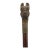 Victorian Bulldog Dog Head With Realistic Eyes Carved Wood Walking Stick Cane For Sale