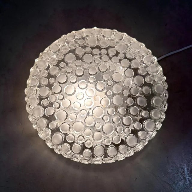 Metal Bubble Glass Wall or Ceiling Lamp, 1960s For Sale - Image 7 of 14